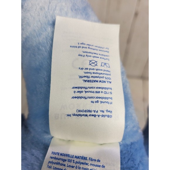 Build A Bear Vampire Teddy Blue 16" Dracula Teddy Bear Blue Hair BAB CLEAN! - Picture 10 of 15